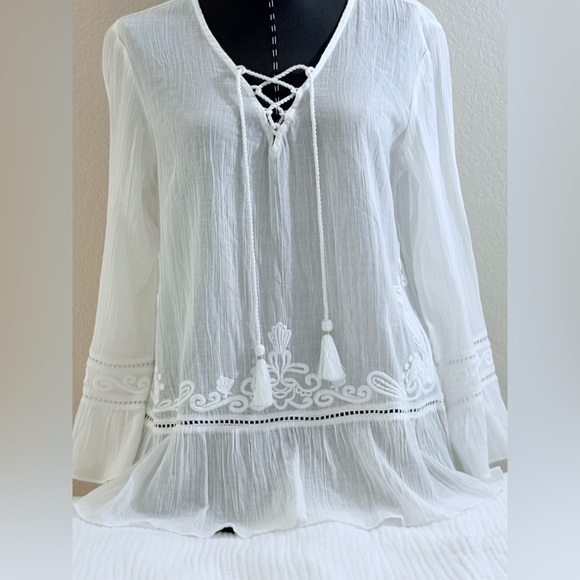 LILLY PULITZER TOP SHIRT BLOUSE WHITE SIZE SMALL NEW WITH TAGS SEE PICS - Picture 5 of 14